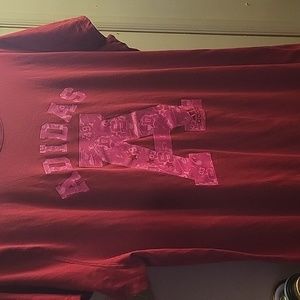 Adidas women's tshirt, red, size 2XL